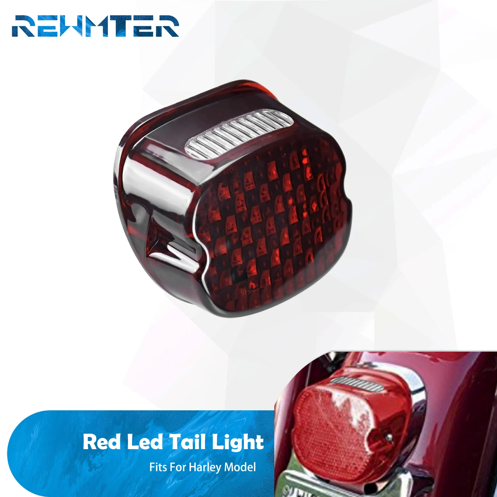 

Светодиодный задний фонарь для мотоцикла Harley Touring Road King FLHR Softail FL Sportster XL883 1200 Dyna Fat Boy, задний фонарь для бега с тормозом