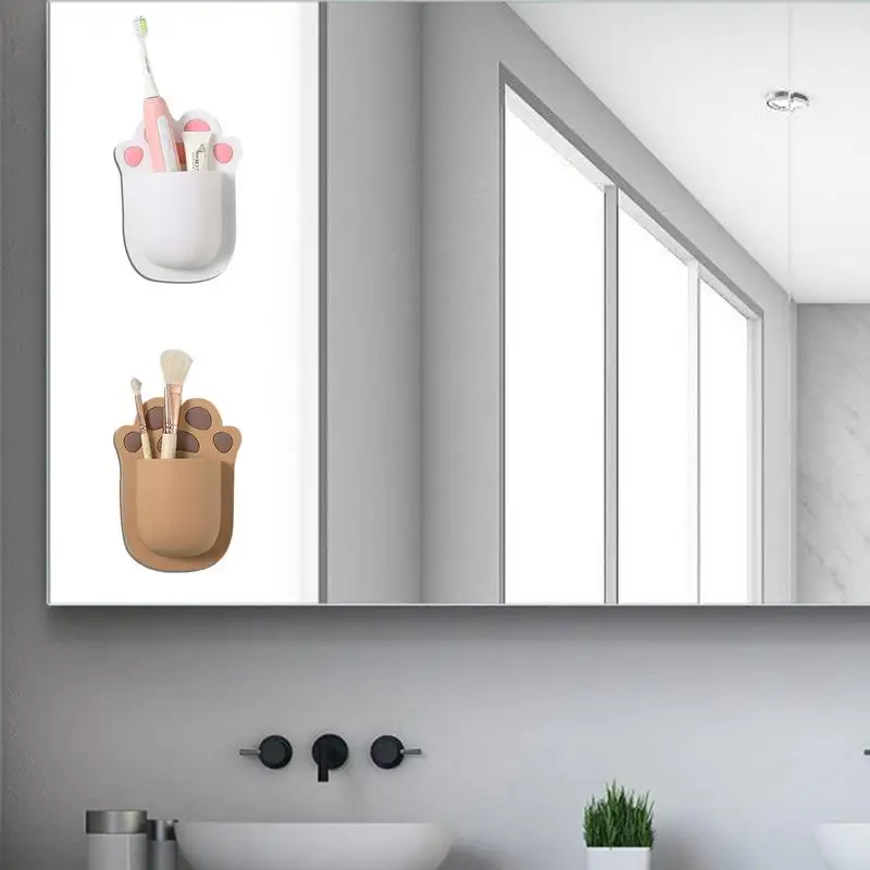 

Bathroom Silicone Storage Holders Lemon Toothbrush Holder With Suction Cup Wall Mount Storage Organizer For Toothpaste Holder