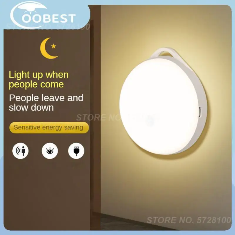 

Small Corridor Lamp Yellow/off/white Led Light Cabinet Usb Induction Lamp Home Decor Bedside Light Creative Night Light 0.6w