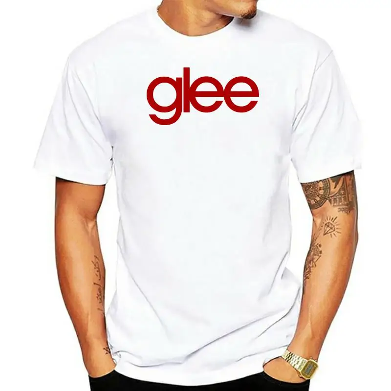 

Красно-белая футболка с логотипом Glee tvshow