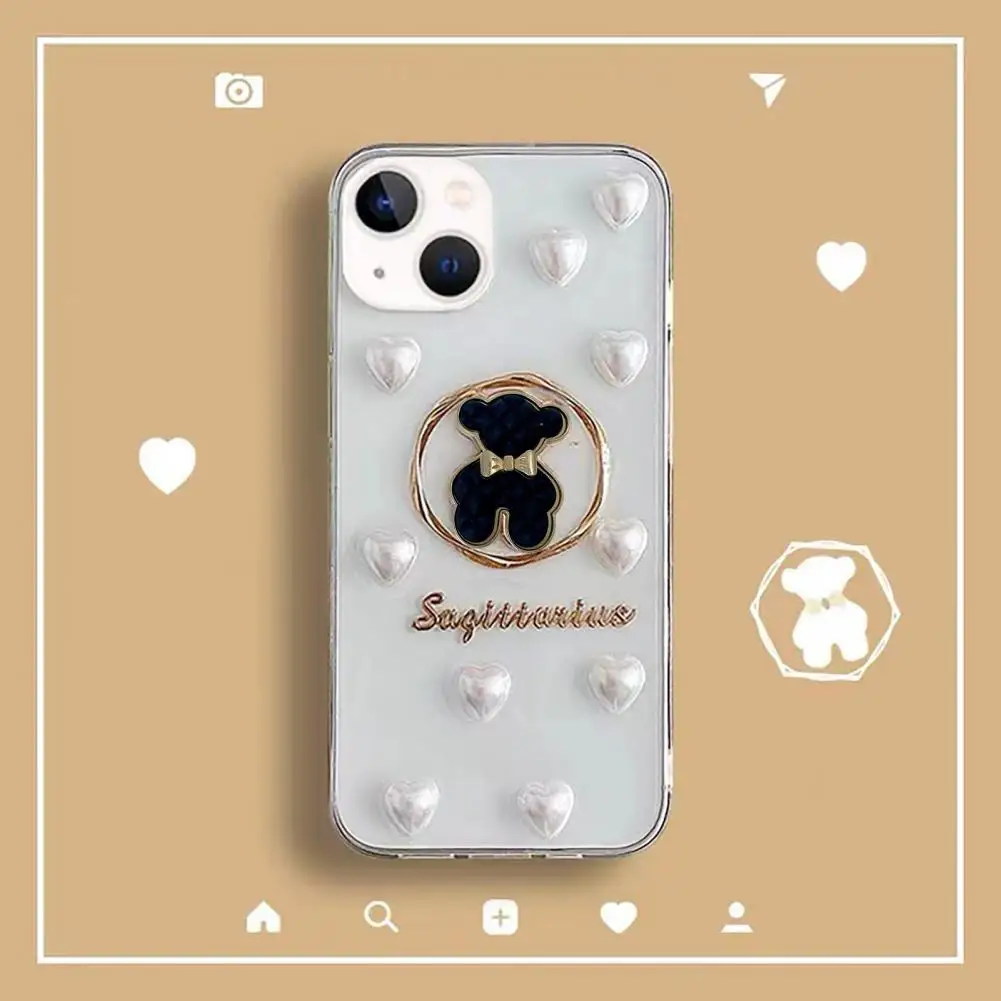 universal popular plated animal bowknot phone case embellishment metal hair accessory bear bow phone accessories free global shipping