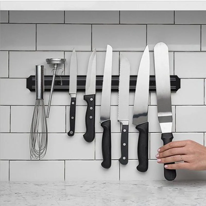 

Powerful Magnetic Knife Holder Stainless Steel Magnetic Wall-mounted Kitchen Magnet Magnet Convenient and Practical Knife Holder