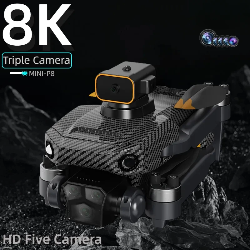 

P8 Pro 4K Drone 8K Five HD Camera Professional Obstacle Avoidance 5G Brushless Motor Foldable Quadcopter Gifts Toys