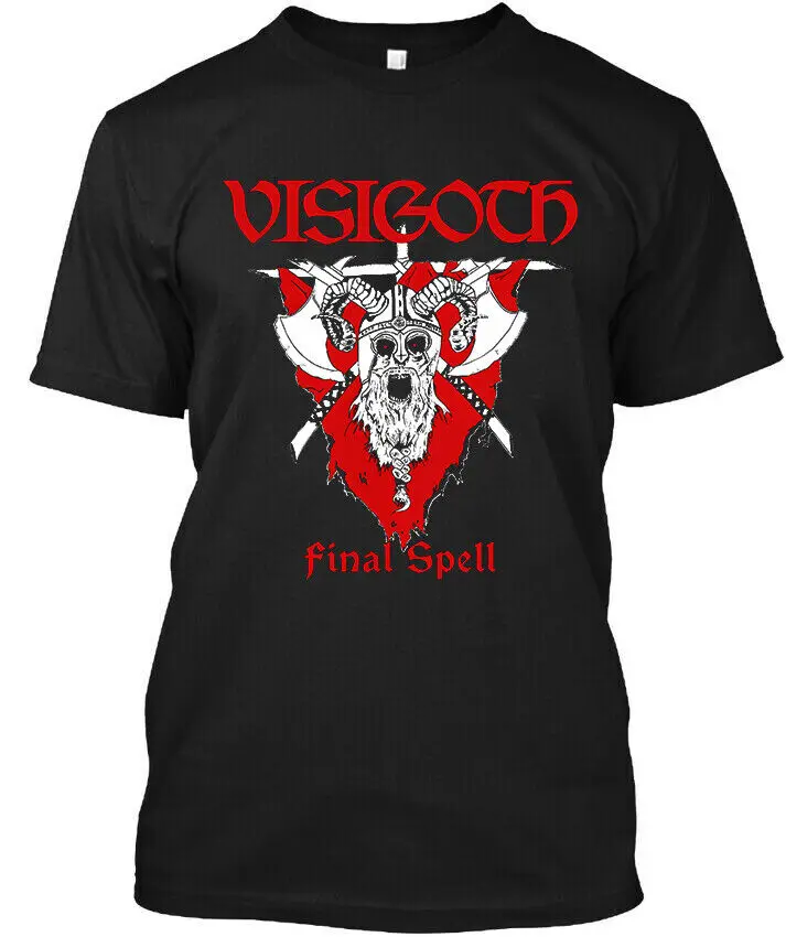 ФУТБОЛКА Visigoth Final Spell с американской тяжелой музыкой в стиле ретро и винтажным