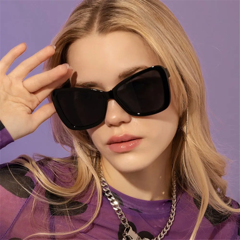 

1PCS Vintage Oversized Frame Sunglasses Butterfly Shape Women Sunglasses UV Protection Eyewear Summer Beach Glasses