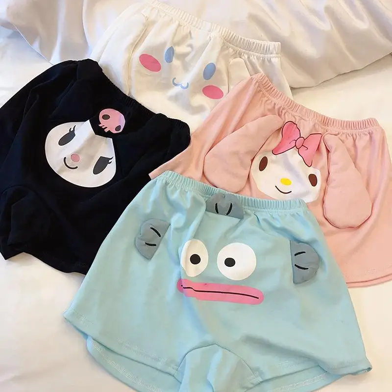 Новинка Sanrios Kawaii Kuromi My Melody Hangyodon Шорты Нижнее белье Мультяшные милые аниме
