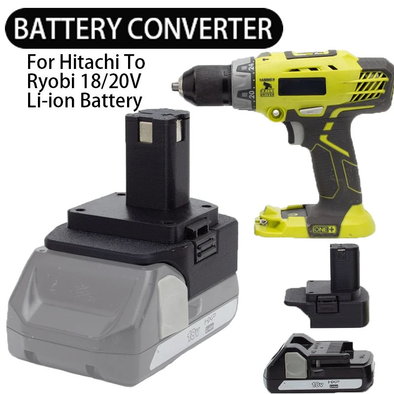 For Hitachi 18V-20V Lithium-ion Battery To Ryobi 18-20V Battery  Cordless Power Drill Adapter Electric Modified Tool Adapte