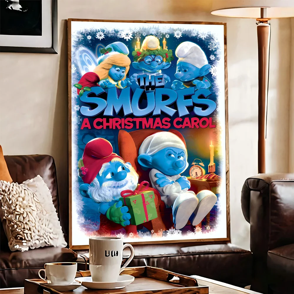 Винтажные постеры с рисунком S-Smurfs липкие ретро наклейки из крафт-бумаги сделай