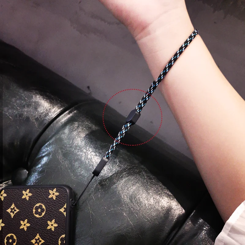 long and short braid phone lanyard necklace wrist strap for iphone huawei redmi xiaomi samsung camera gopro string holders free global shipping