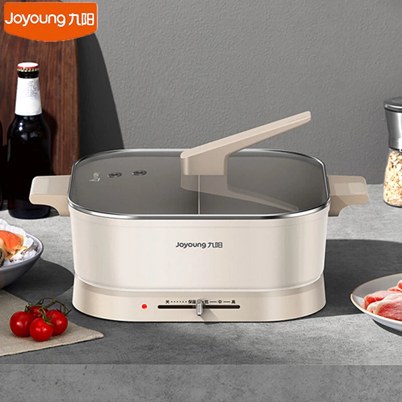 

Joyoung Household Electric Multi Cooker 6L Non-Stick Single/Double Flavor Hot Pot 2000W Fast Heating Induction Pan For Stew Fry
