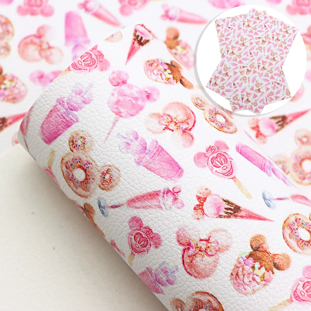 Листы из искусственной кожи с рисунком личи 20*33 см мягкая синтетическая ткань