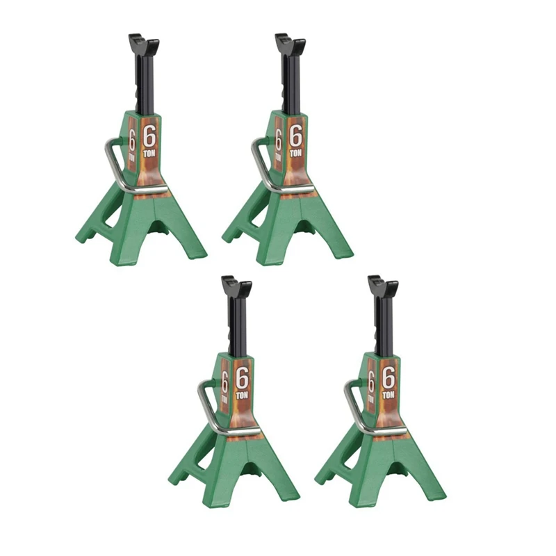 

4Pcs Metal Height Adjustable 6 Ton Jack Repair Stand For 1/10 RC Crawler Car Axial SCX10 90046 Traxxas TRX4 TRX6 D90
