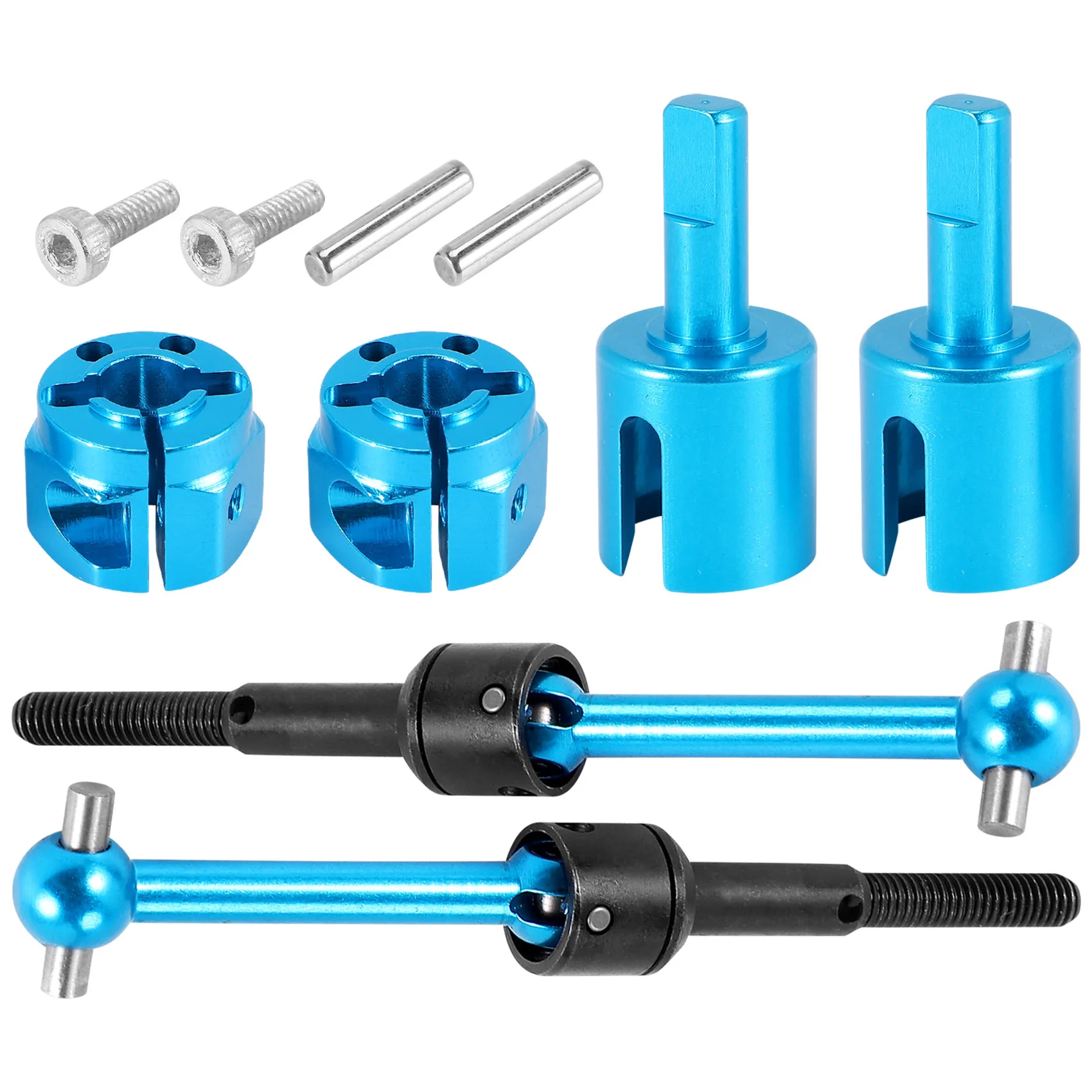 

Aluminum Alloy Universal Gearbox Cup Joint Swing Shaft Set for 1/10 RC Car Tamiya TT-01 TT01 TT-02 TT02 Upgrade Parts