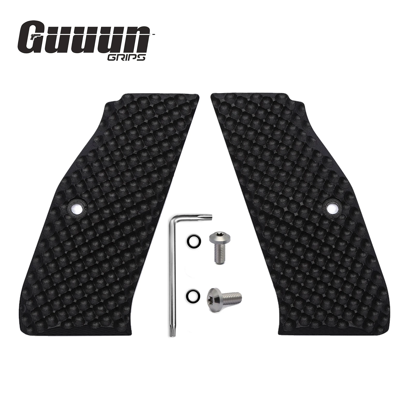 BESTWEST Brand Custom G10 Ручки для CZ Shadow 2/CZ-75 Palm Golf Ball с текстурой ямочки