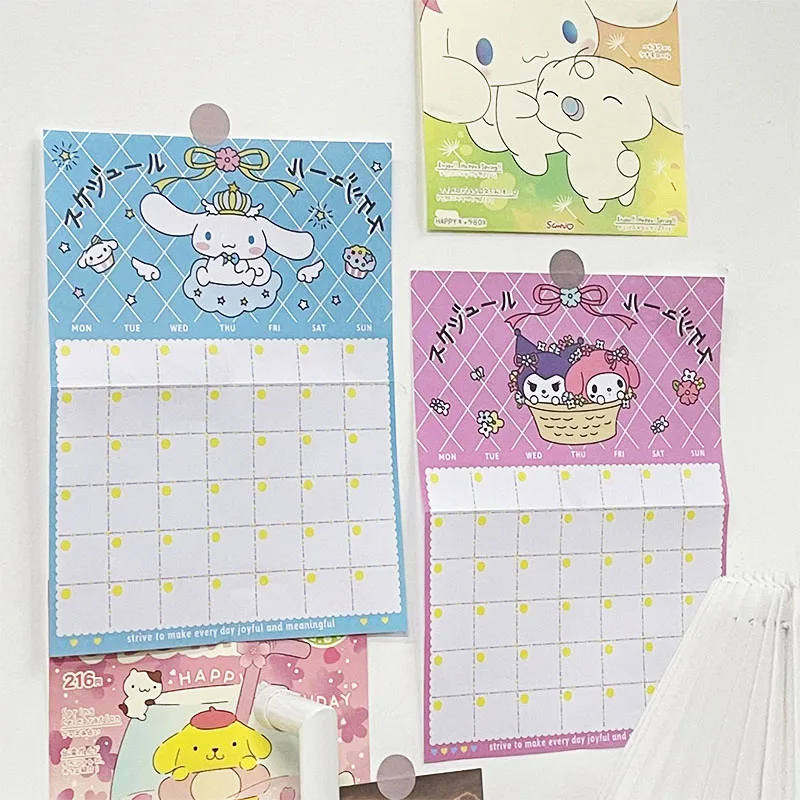 

4 шт. Sanrio Memo Anime Kuromi мультфильм Cinnamoroll Милая красота студент учебный график потеря веса саморегулирующаяся настольная игрушка для девочек