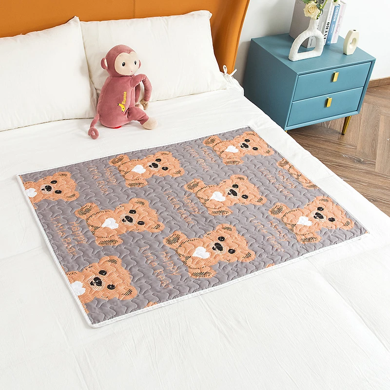 

50X75cm Reusable Baby Changing Mats Cover Baby Diaper Mattress Diaper for Newborn Cotton Waterproof Changing Pat Absorbent Mat