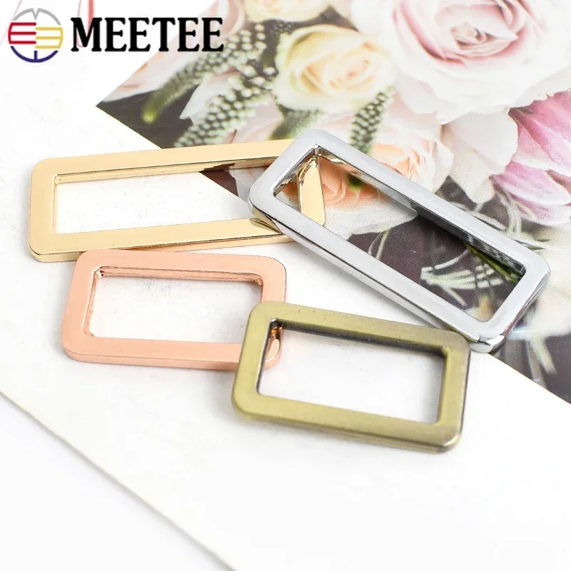 10-50Pcs 25/38mm Metal Buckles For Bag Strap Belt Buckle Webbing Clasp Dog Collar Adjuster Backpack Loop DIY Leather Accessories