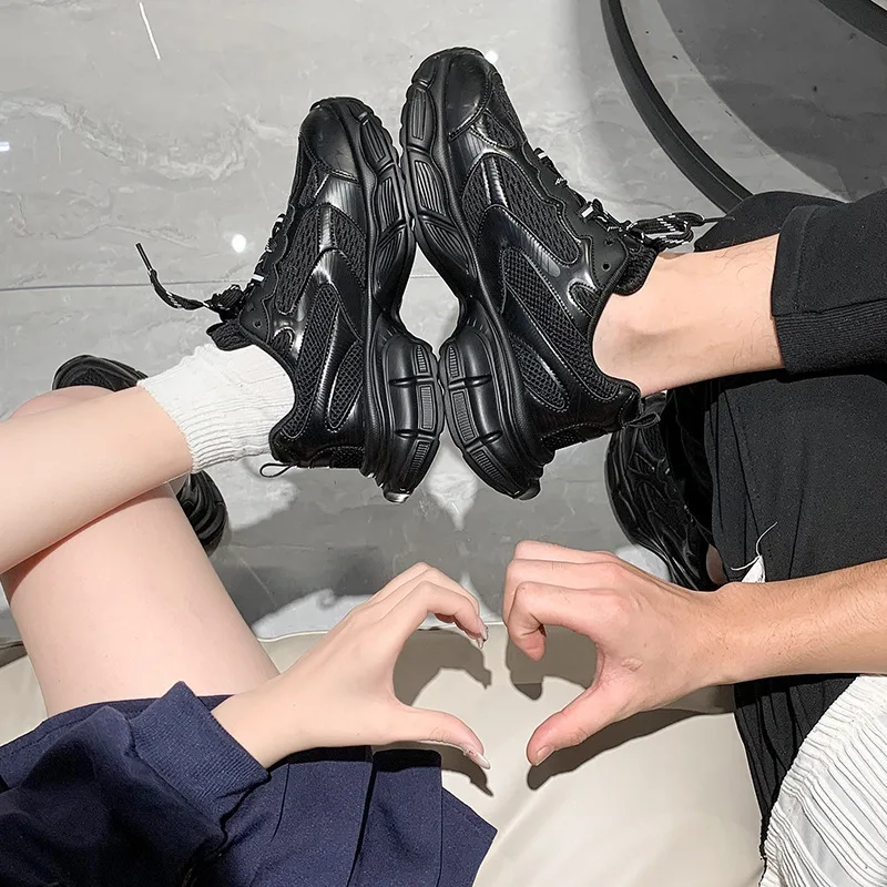 Couple Dad Shoes Women's Spring 2023 New Breathable Niche Leisure Sports Running Men Sneakers