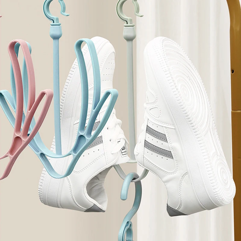 Многофункциональная вращающаяся вешалка для сушки обуви с крючком одежды стойка