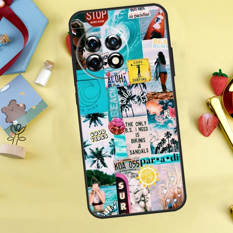 Фото Чехол Summer Beach Collage для OnePlus 13 12 R 11 9 10 Pro 8T 9RT 10T OnePlus Nord 4 CE 2 3 Lite N20 N30 №3