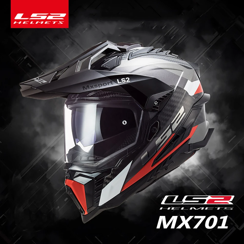 

LS2 MX701 Off-road Motorcycle Helmet 6K carbon fiber motocross helmets EXPLORER capacete casco moto casque