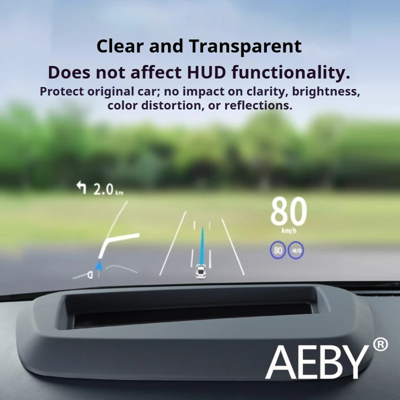 Фото AEBY для ZEEKR 007/007GT 2024 2025 автомобильная защитная пленка для дисплея HUD, антибликовая, против царапин, пылезащитная защитная пленка для экрана №4