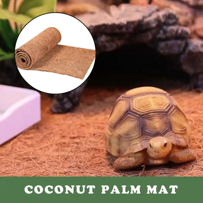 

Коврик для рептилий из кокосового волокна, натуральное кокосовое волокно Coir, коврик для животных, черепахи, Кокосовая пальма, рулон корзины для цветов