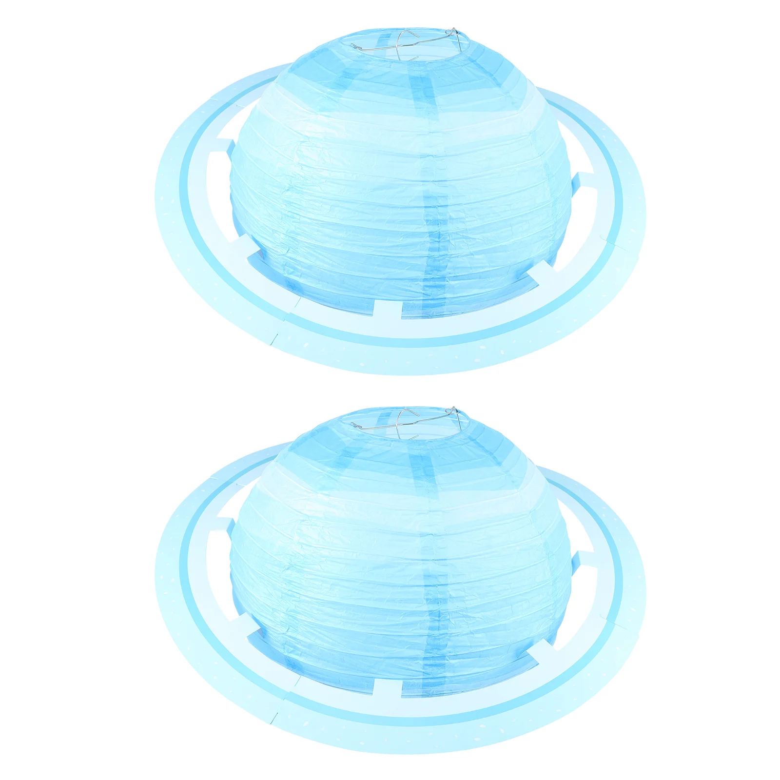 

2Pcs Starry Themed Paper Lanterns Decorative Paper Lanterns Foldable Paper Lanterns
