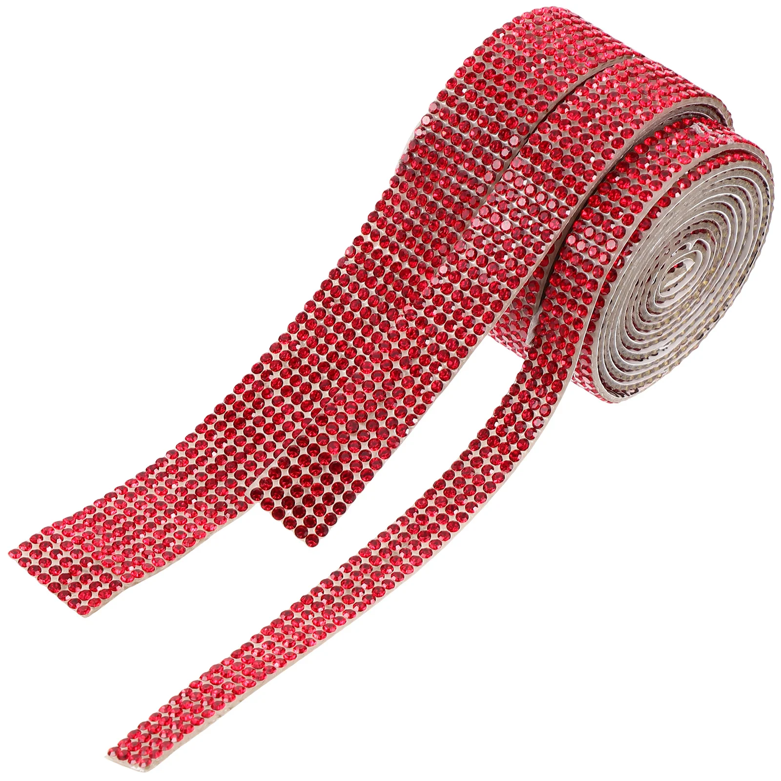 

3 Rolls Craft Rhinestone Strip Self Adhesive Rhinestone Strip Car Marking Bling Strip for Craft