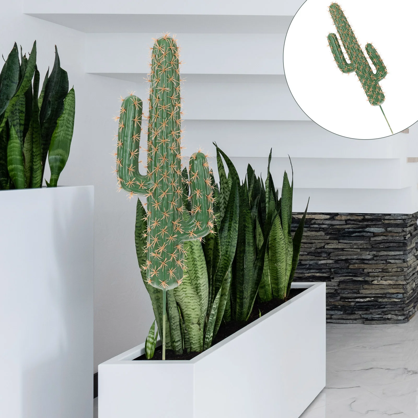 

Cactus Model Indoor Figurine Faux Plants For Indoors Decorative Artificial Garden Ornament