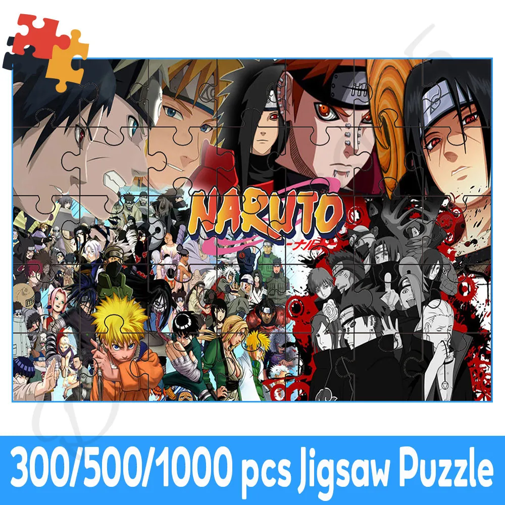 

Bandai Naruto Paper Puzzle 35/300/500/1000 Piece Classic Japanese Animation Comic Jigsaw Puzzle Entertainment Toy Home Decoc