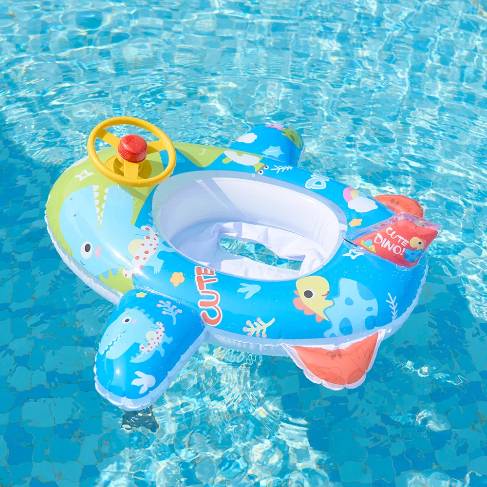 

Yuyu Hot Swim Pool Toys Airplane Pool Float Kids Swim Ring Baby Inflatable Swimming Pool Circle Children Floating