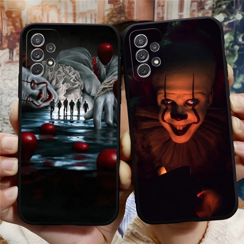 

Phone Case For Sumsung A13 A12 A52 A53 A51 A21 A22 A31 A40 A03S A73 A32 A33 A50 A20E Telefoon Coque Horror It Movie The Clown