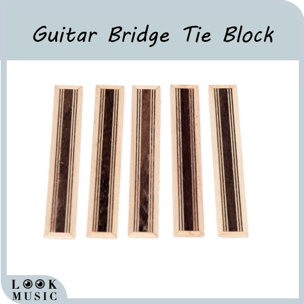 

5PCS Classical Guitar Bridge Tie Blocks Rosewood Inlay Wood Frame Series