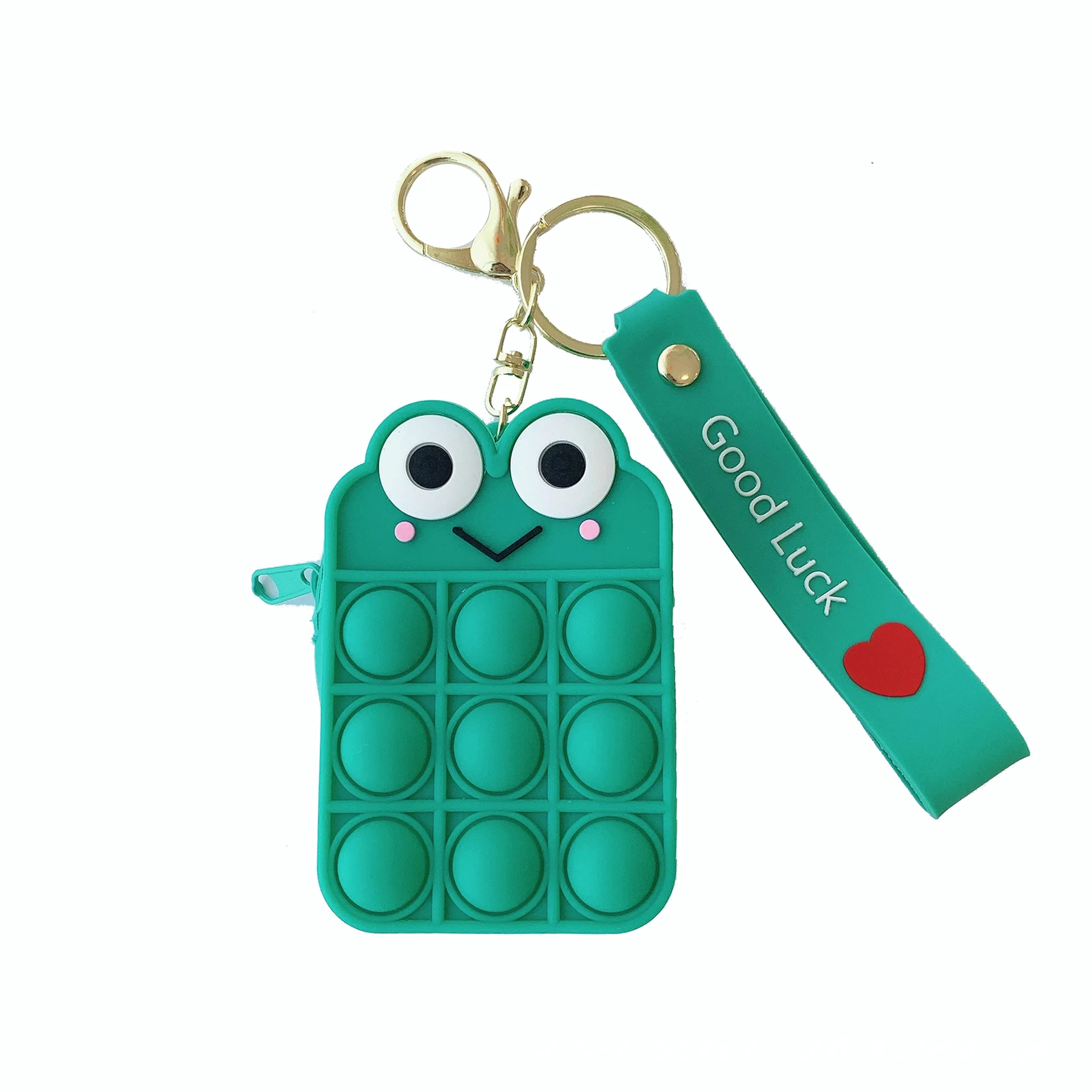 

The New Bubble Fingertip Toy Puzzle Decompression Toy Finger Push Bubble Silicone Key Chain Coin Purse Gift