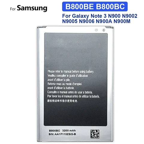 Аккумулятор для Samsung Galaxy Note 3, B800BC, B800BU, B800BE, 3200 мАч, N900, N9002, N9005, N9006, N9008, N9009