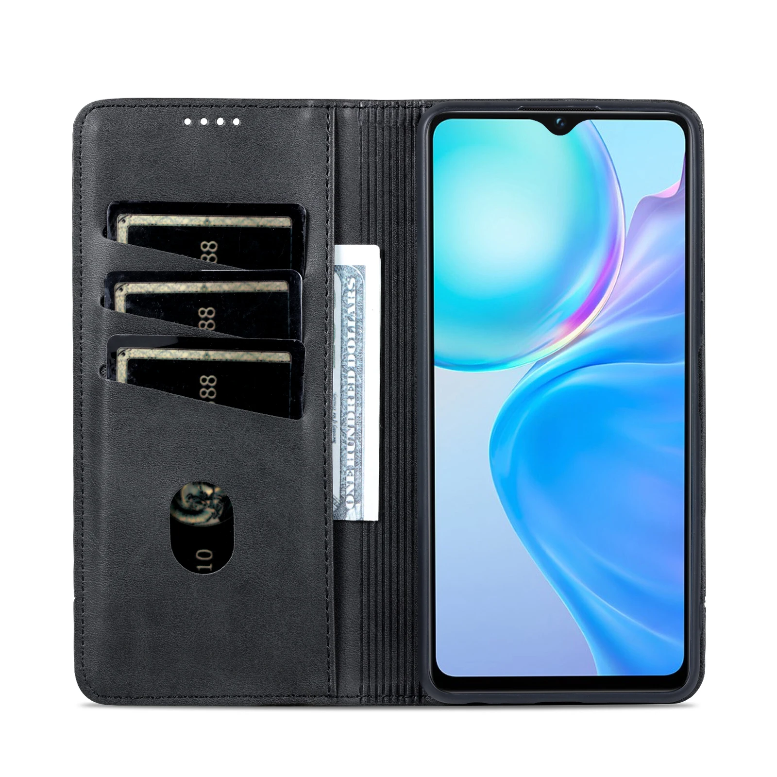 Флип-кожаный магнитный закрытый чехол для vivo Y77e V2166BA телефона с слотом карт