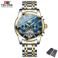 luxury mechanical watch men automatic tourbillon mens watches waterproof orologio uomo stainless steel luminous sport watch man