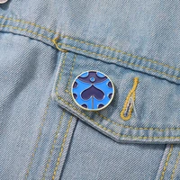 blue ladybug soft enamel pins adventure anime inspiration badge brooch for jewelry accessory animal lapel pin