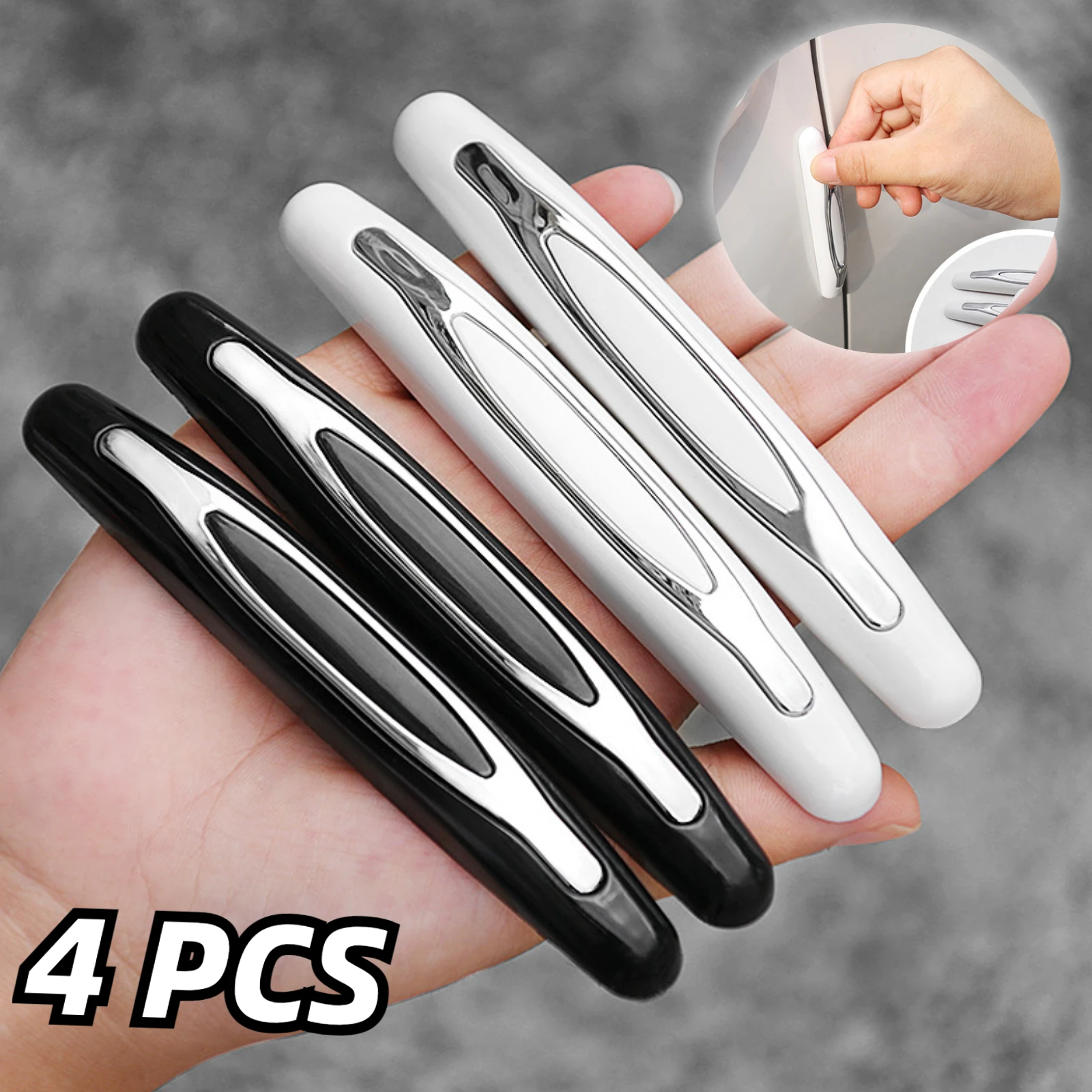 

Car Door Protector 4Pcs Car Rubber Bumper Stickers Guard Strip Scratch Protector Auto Door Edge Protection Car Decoration