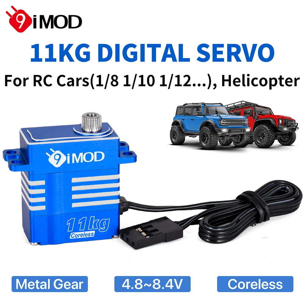 9IMOD RC Digatal Servo 11 кг сервопривод с металлической шестерней без сердечника 4 8-8 В для