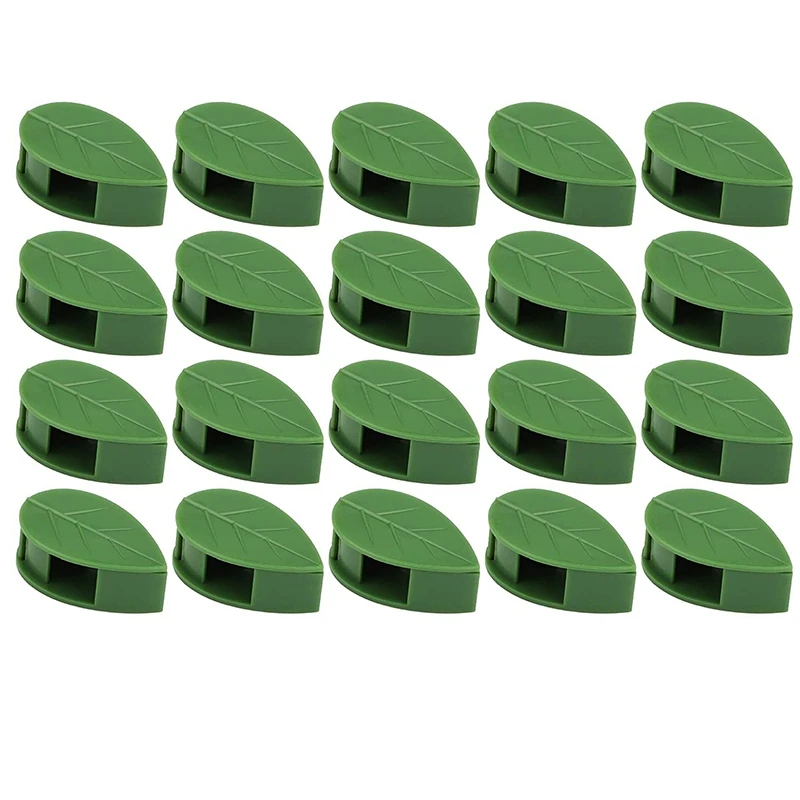 

50PCS Garden Plant Clips,Plants Climbing Wall Support Snap Fixture Clips Self-Adhesive Fixer Sticky Hook