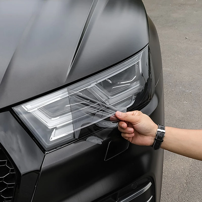 

Тинт для автомобильной фары, Черная защитная пленка, Защитная прозрачная наклейка из ТПУ для Audi A3 A5 A6 A4L 2014-2021, аксессуары