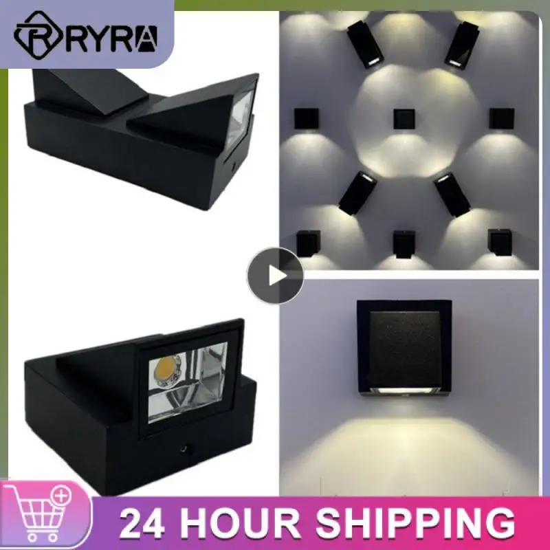 

5/8/10PCS Wall Lamp Aluminum Double-head Bedroom Living Room Courtyard Corridor Entrance Ceiling Lamp Modern Simple Background