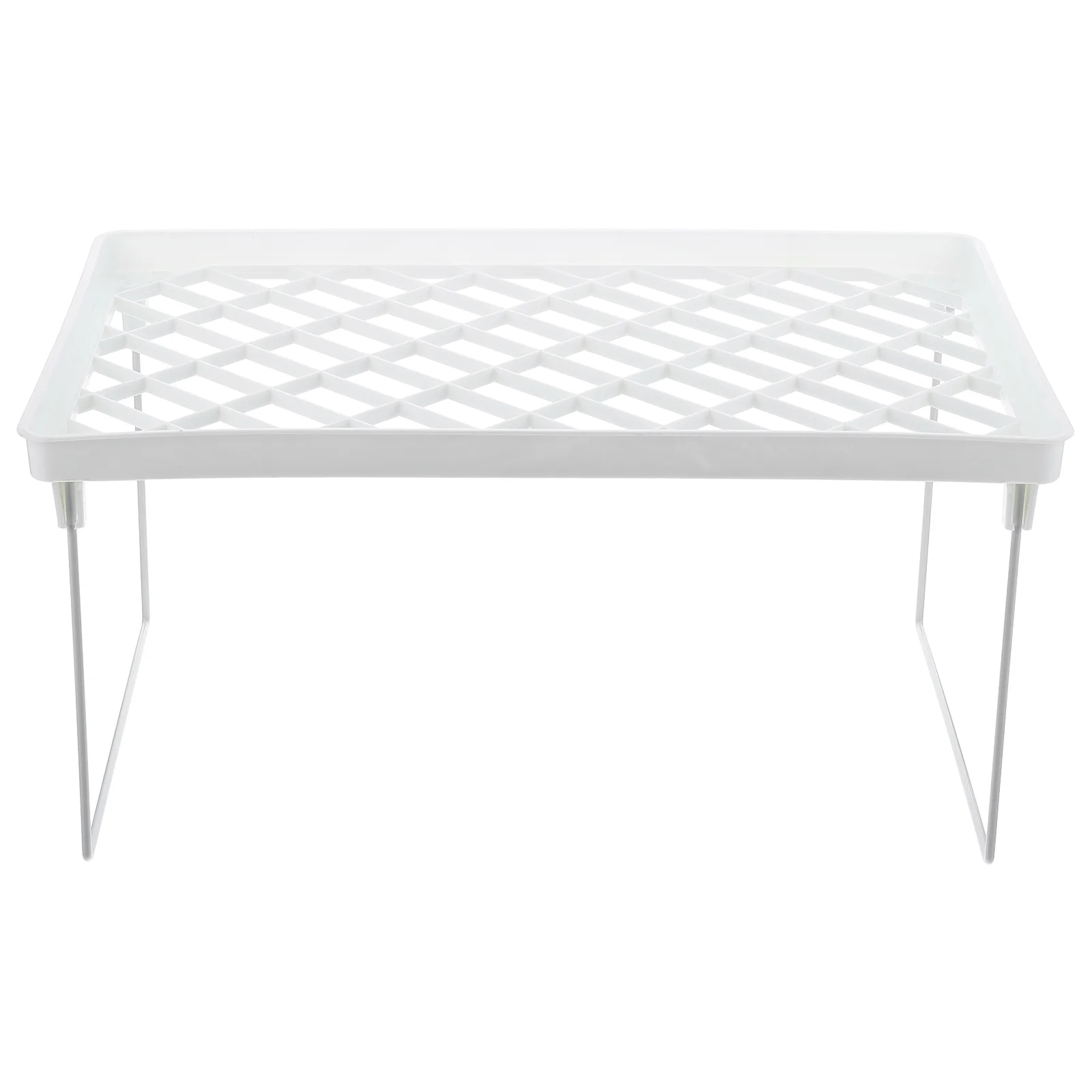 

Folding Shelf Cosmetics Storage Organizer Makeup Plastic Countertop Table Shelves