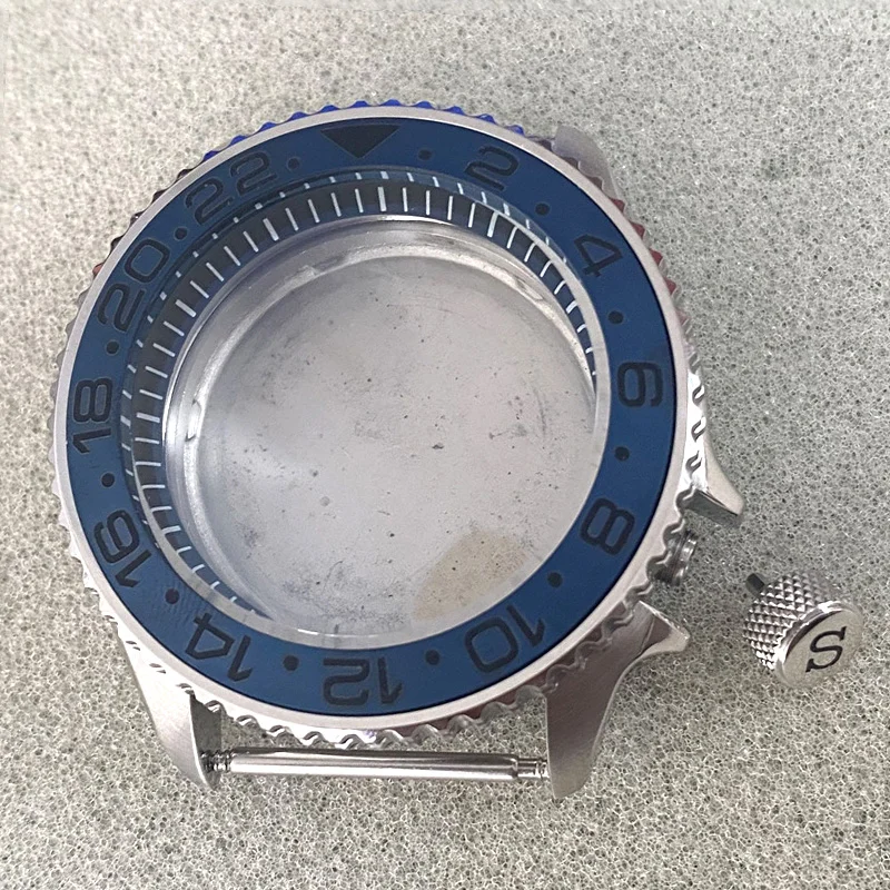 Mod Seiko SKX007 SKX009 SRPD Watch Cases fit NH35 NH36 7S 4R Janpa Movement Black S crown Men Diver NH35 Replace Dome Glass Case