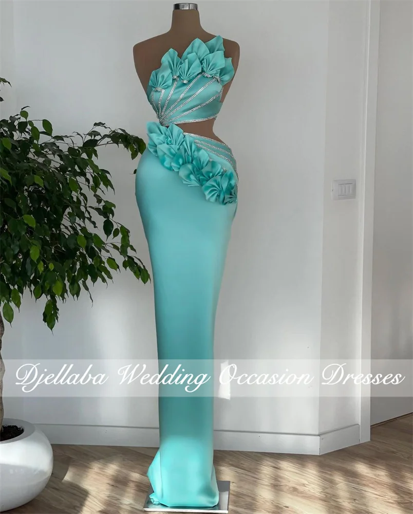 

Sexy Sleeveless Satin Mermaid Evening Dress 2022 Pleat Prom Gowns Formal Party Gowns vestidos de noches