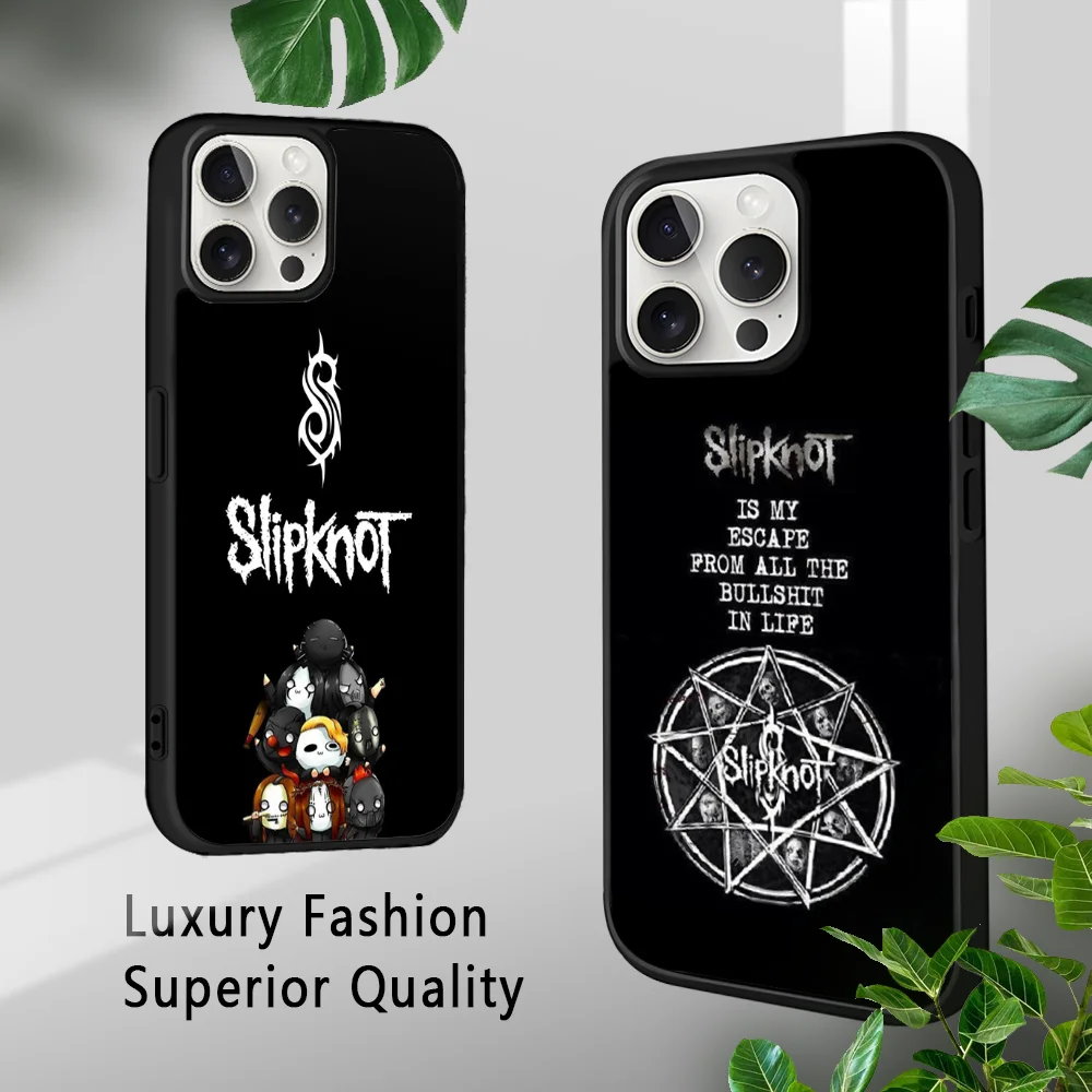 Чехол для телефона S-slipknot iPhone 16 15 14 13 12 11 Pro Xs Max Mini Plus Celulares Hard Funda