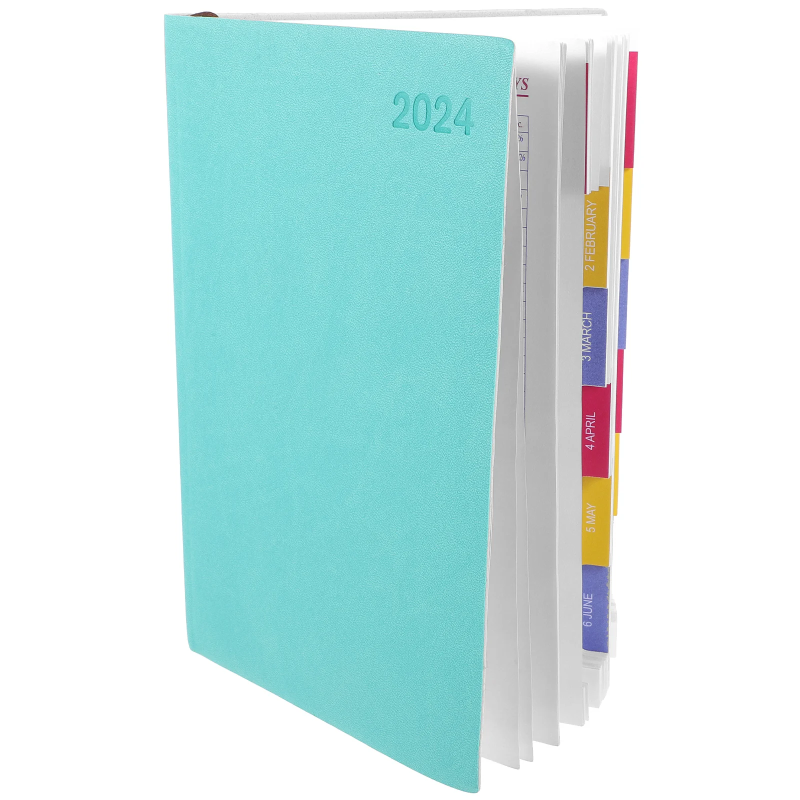 

2024 Agenda Book Planner Year Notepad Portable Work Delicate Notebook Paper Business Planning Spiral Notebooks 2023/24