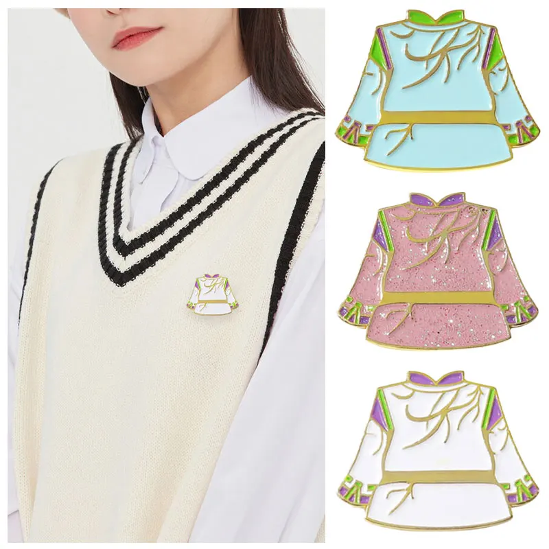 

Retro Clothes Suit Corsage Brooch Coat Collar Enamel Pin Brooch Anime Badge Accessories For Backpack Clothes Jewelry